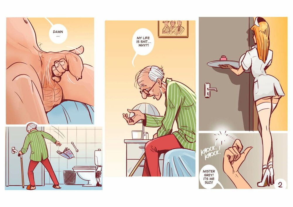 1000px x 707px - Lucky Old man fucking a hot nurse - Comics - Hentai W