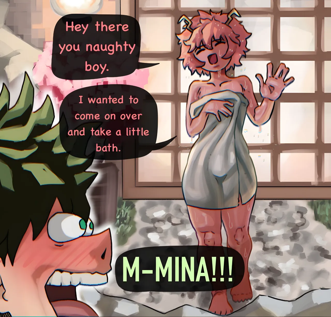 Mina’s bath time - BurntArt