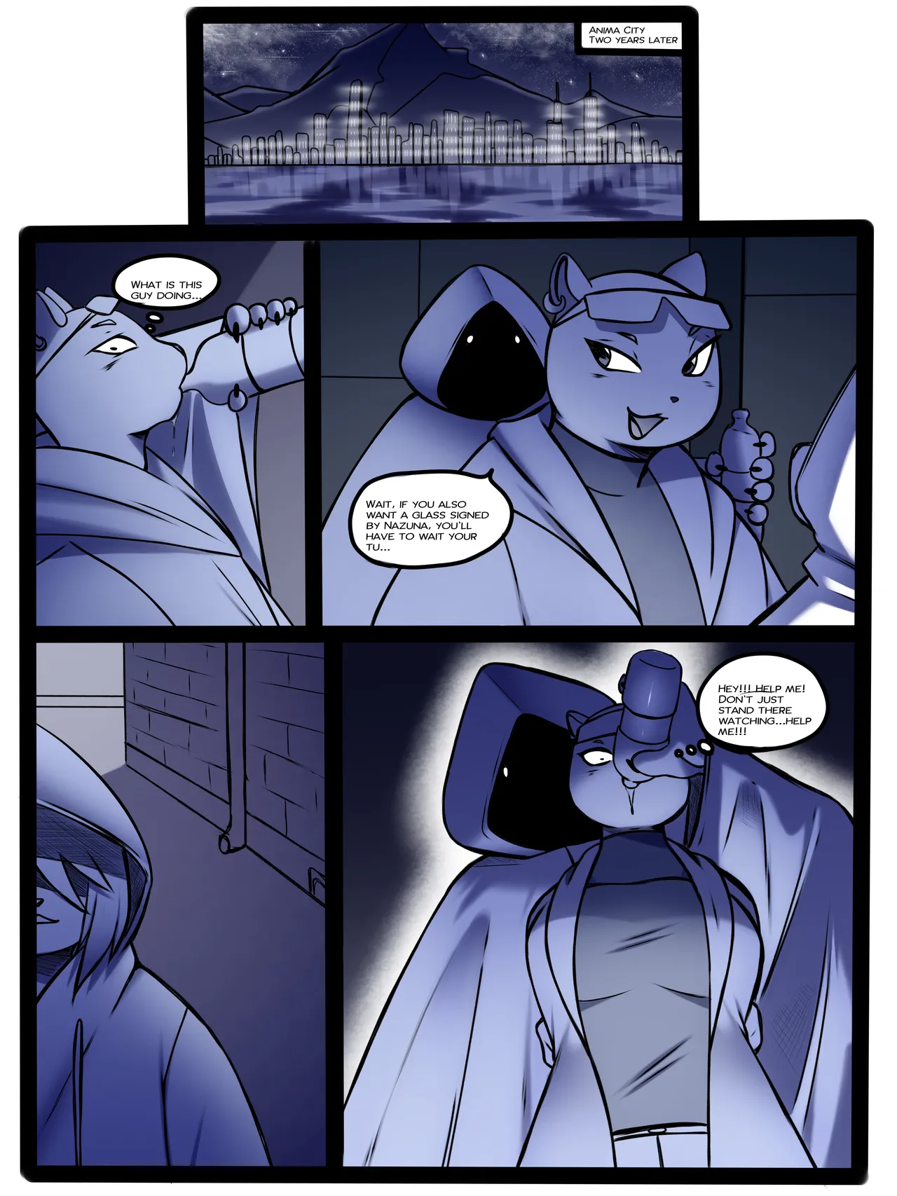 Investigating a strange drink - Furrypadawan
